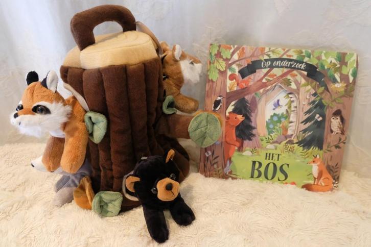 Educatieve set: dieren van het bos, leesboek+knuffels Nieuw!, Kinderen en Baby's, Speelgoed | Educatief en Creatief, Nieuw, Taal en Lezen