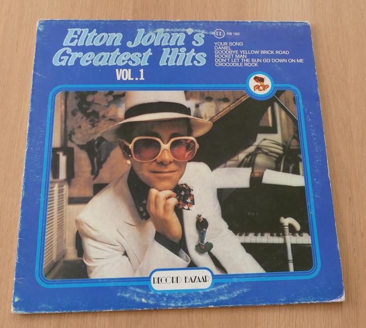 LP Elton John's Greatest Hots - Volume 1, Cd's en Dvd's, Vinyl | Rock, Gebruikt, Poprock, 12 inch, Ophalen of Verzenden