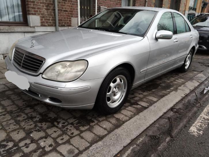 MB-S320cdi.90km.2001.145kw-198cv.Pret a immatriculer. En tré, Auto's, Mercedes-Benz, Particulier, S-Klasse, ABS, Adaptieve lichten