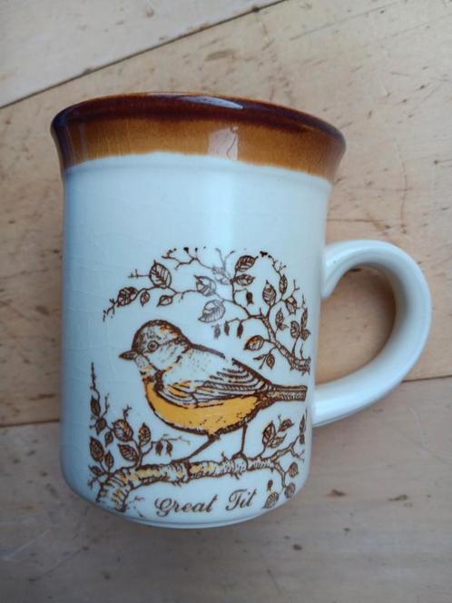 Bird Mug Biltons // Steengoed Koolmees Songbird Coffee Cup E, Huis en Inrichting, Keuken | Servies, Gebruikt, Kop(pen) en/of Schotel(s)