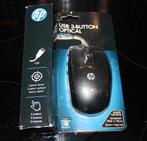 Souris optique HP filaire 3 boutons en très bon état., Computers en Software, Muizen, Ophalen of Verzenden, Zo goed als nieuw