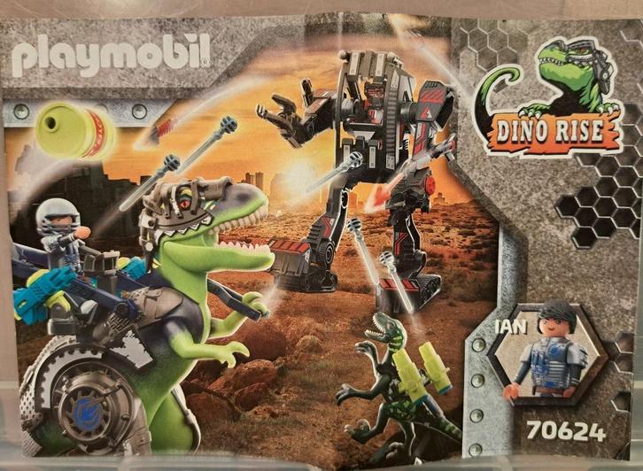 Playmobil 70624 Dino Rise T-Rex: gevecht der giganten, Kinderen en Baby's, Speelgoed | Playmobil, Zo goed als nieuw, Complete set