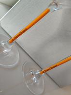 Veuve Clicquot, 6 Glazen, Yellow stam, nieuw in doos!, Verzamelen, Frankrijk, Nieuw, Ophalen of Verzenden, Champagne