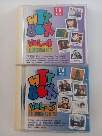 2 CD Hit Box Vol 4 + 5 Hits Euro House Pop Rock Dance, Enlèvement ou Envoi, Dance populaire