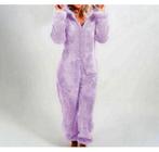 Onesie Wanzie Huispak Jumpsuit Fleece pyama pyjama maat S-M, Ophalen of Verzenden, Nieuw, Maat 38/40 (M), Paars