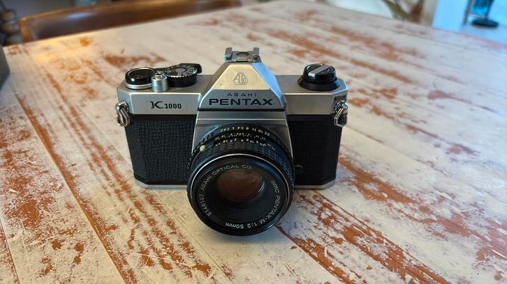 Fotocamera Analoog - Pentax K1000, Audio, Tv en Foto, Fotocamera's Analoog, Gebruikt, Spiegelreflex, Pentax, Ophalen
