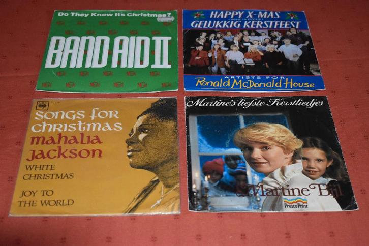 45t's vinylsingels met Kertsliedjes, Cd's en Dvd's, Vinyl Singles, Zo goed als nieuw, Single, Religie en Gospel, 7 inch, Ophalen of Verzenden