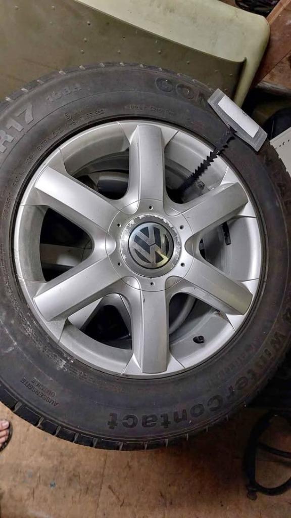 VW Touareg velgen, Auto-onderdelen, Banden en Velgen, Velg(en), Winterbanden, 17 inch, 235 mm, Gebruikt, Ophalen