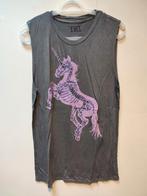Glow in the dark unicorn shirt grijs maat M, Comme neuf, Enlèvement ou Envoi