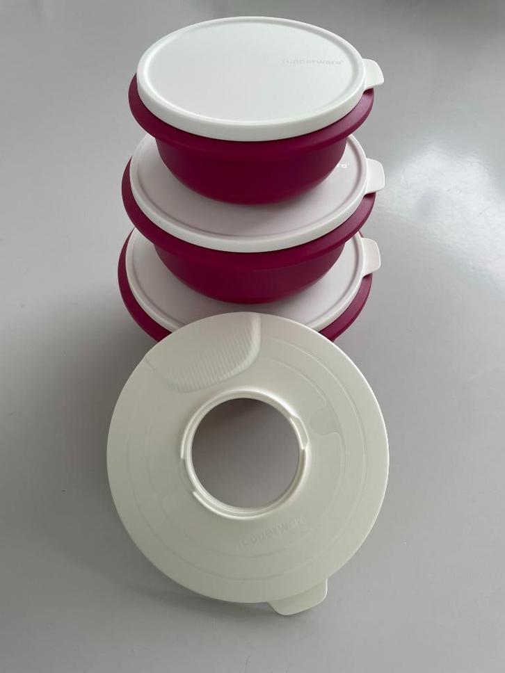 Tupperware - Mengkommen (NIEUW), Huis en Inrichting, Keuken | Tupperware, Nieuw, Bak of Kom, Wit, Paars, Ophalen of Verzenden