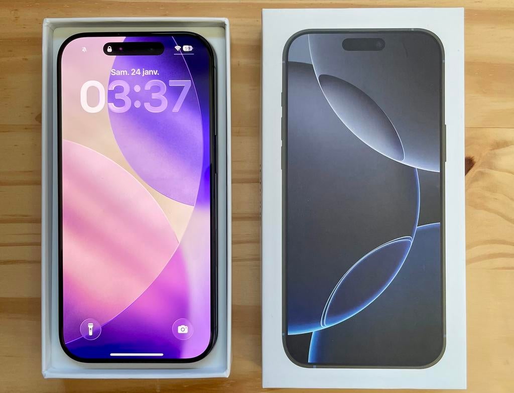 iPhone 16 Pro 128Gb - État comme neuf, Télécoms, Téléphonie mobile | Apple iPhone, Comme neuf, 128 GB, Sans abonnement, iPhone 16 Pro