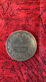 5 francs argent Louis Philippe 1 France 1833, Ophalen of Verzenden, Zilver, Zilver