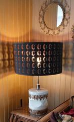 Vintage lamp met moderne kap 90 hoog, Comme neuf, Enlèvement ou Envoi