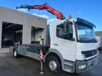 Mercedes Atego 1218 met kraan en containersysteem, Auto's, Wit, Mercedes-Benz, Bedrijf, Grijs