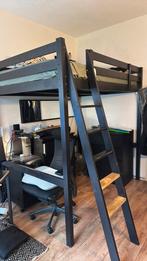 LIT MEZZANINE IKEA STORÅ 140x200 - NOIR (15/2), Ophalen, Zo goed als nieuw, 200 cm, Hoogslaper