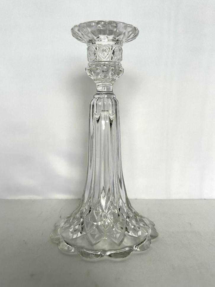 Val Saint Lambert Luxval kandelaar, Antiek en Kunst, Antiek | Glaswerk en Kristal, Ophalen of Verzenden