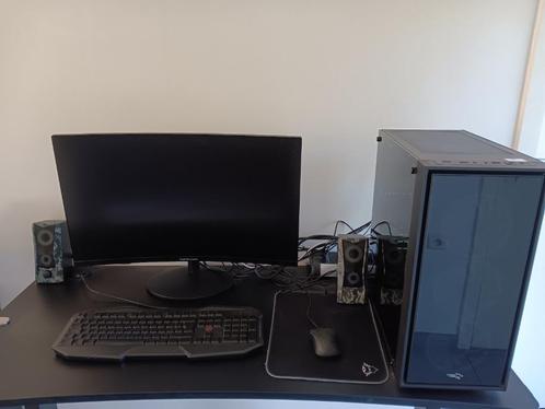 Game pc met toebehoren, Informatique & Logiciels, Ordinateurs de bureau, Comme neuf, Gaming, Enlèvement