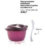 Cuiseur à céréales Tupperware Maxi + cuillère à riz, Maison & Meubles, Cuisine| Tupperware, Enlèvement ou Envoi, Neuf