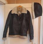 veste cuir, Brun, Enlèvement, Porté, Taille 46 (S) ou plus petite