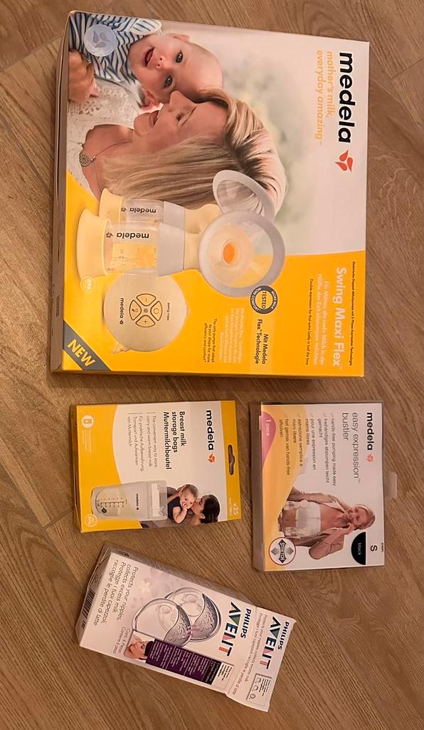Medela dubbele borstkolf (swing maxi flex), Kinderen en Baby's, Babyvoeding en Toebehoren, Zo goed als nieuw, Borstkolf, Ophalen