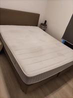 boxspring, Gris, 210 cm, Comme neuf, Deux personnes