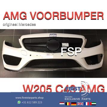 W205 C205 S205 C43 AMG Voorbumper + Gril Mercedes C Klasse 2 beschikbaar voor biedingen