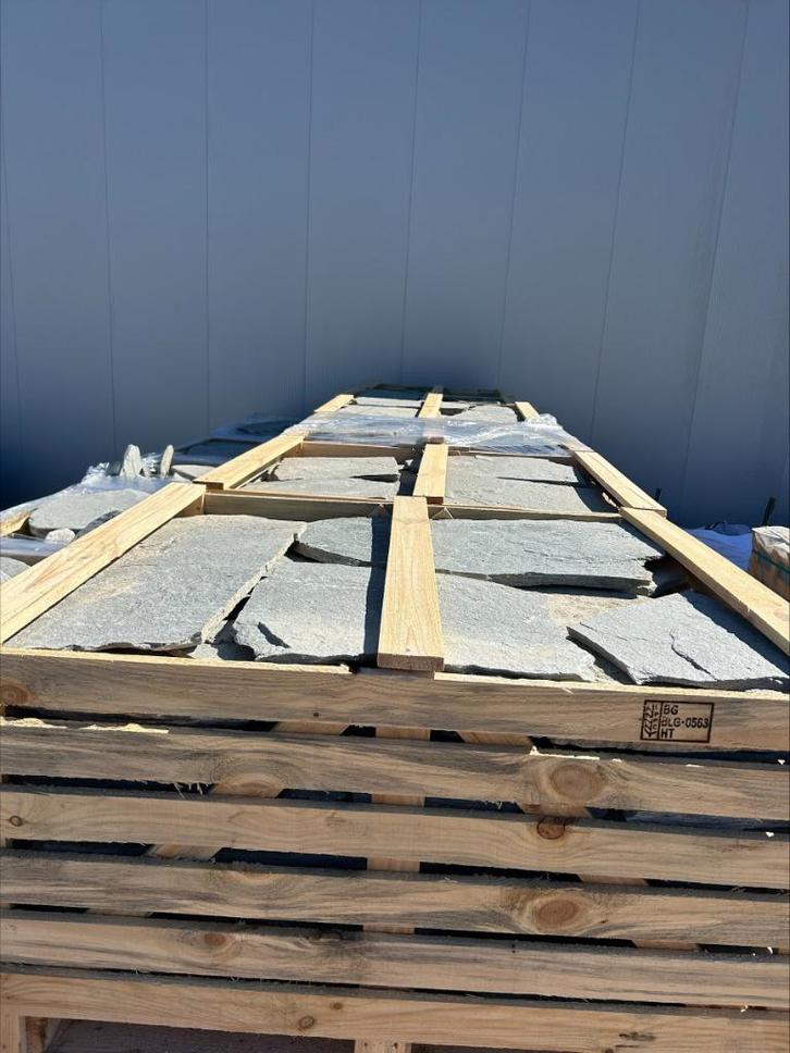 Flagstones Kavalas Grey Jumbo XXL  20-35mm  2-4pc M2, Tuin en Terras, Tegels en Klinkers, Nieuw, Terrastegels, Keramiek, 10 m² of meer