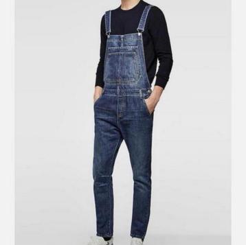 Salopette en jean Zara pour homme, taille M, bleu, Enlèvement ou Envoi, Comme neuf