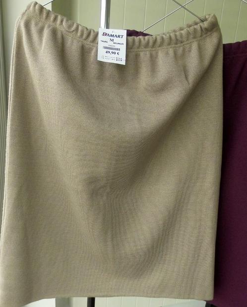 NIEUW 2 beige en paarse rokken „DAMART”, maat M/L, Kleding | Dames, Rokken, Nieuw, Maat 42/44 (L), Beige, Knielengte, Ophalen of Verzenden