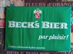 Pub carton BECK'S BIER ., Panneau, Plaque ou Plaquette publicitaire, Comme neuf, Autres marques, Enlèvement ou Envoi