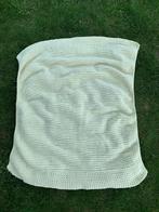♫ Zachtgeel gebreid dekentje 85x65 cm, Ophalen of Verzenden, Gebruikt, 70 tot 85 cm, Deken