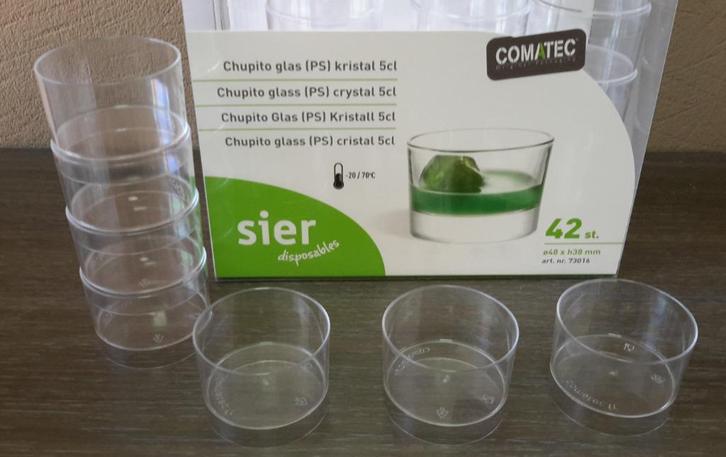 Lot / partij dessert of shotglaasjes POLY ( NIEUW ), Huis en Inrichting, Keuken | Servies, Nieuw, Ophalen of Verzenden