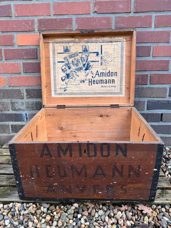 Kist Amidon Heymann Anvers, Huis en Inrichting, Woonaccessoires | Kisten, Gebruikt, Ophalen