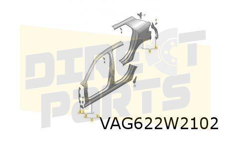 Audi A1 (11/18-) (GBA) zijpaneel Rechts Origineel! 82G810076, Auto-onderdelen, Carrosserie, Spatbord, Audi, Nieuw, Verzenden