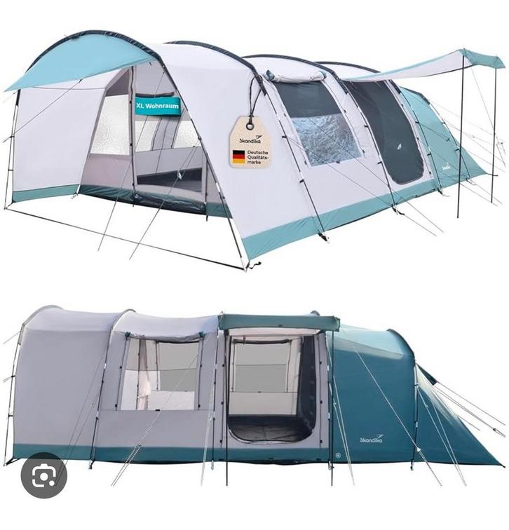 6 persoons tunneltent, Caravans en Kamperen, Tenten, tot en met 6, Zo goed als nieuw, Ophalen