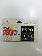 Telefoonkaart Belgacom Tout Simenon Expo Liege 1993, Ophalen of Verzenden