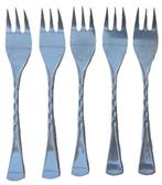 Sola Mondiluxe 5x Taartvork Gebaksvork 11,5cm Set, Verzenden, Zo goed als nieuw, Inox of Chroom, Los bestek