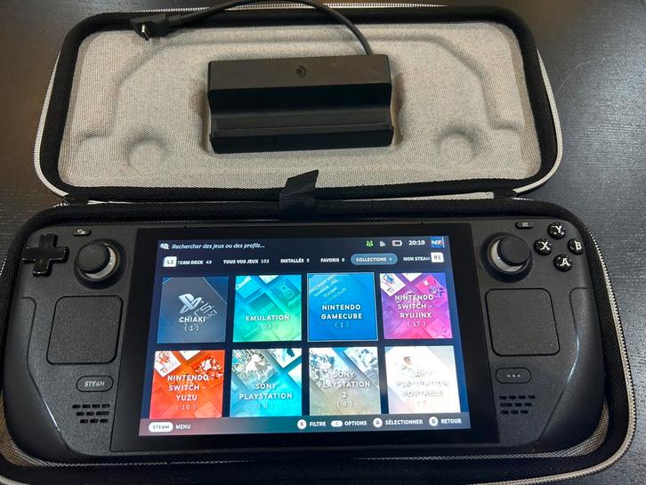 Steam Deck 512GB Anti-Reflet + Dock + SD 512GB Batocera, Games en Spelcomputers, Spelcomputers | Overige, Gebruikt, Ophalen