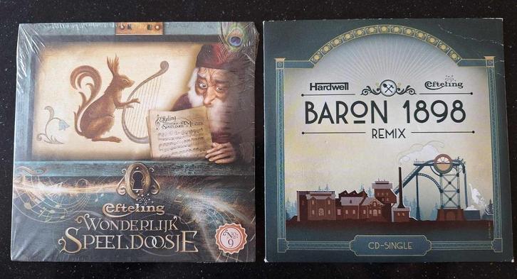 Te koop zes originele CD-singles van De Efteling., Verzamelen, Efteling, Nieuw, Overige typen, Ophalen of Verzenden