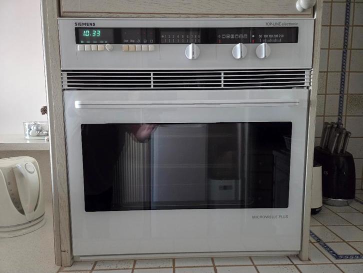 Inbouwoven, Elektronische apparatuur, Ovens, Gebruikt, Inbouw, Oven met grill, 60 cm of meer, 45 tot 60 cm, Hete lucht, Microgolffunctie