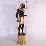 Statue égyptienne Khnoum avec socle — Égypte Hauteur 235 cm, Collections, Statues & Figurines, Enlèvement