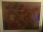 Handwerk v/d Mola’s(Kuna-indianen)achterglas, Antiek en Kunst, Ophalen
