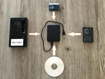 Numérisation VHS/Hi8MM/MiniDV/VHS-C/DVD, Enlèvement