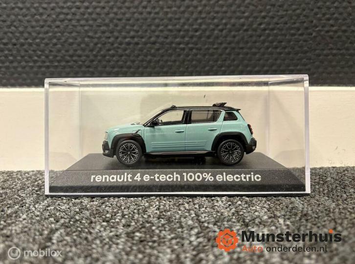 Miniatuur Renault 4 e-tech 100% electric 1/43, Auto-onderdelen, Overige Auto-onderdelen, Nieuw, Ophalen of Verzenden