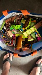 Zak vol playmobil met figuren en gebouwen., Ophalen, Gebruikt