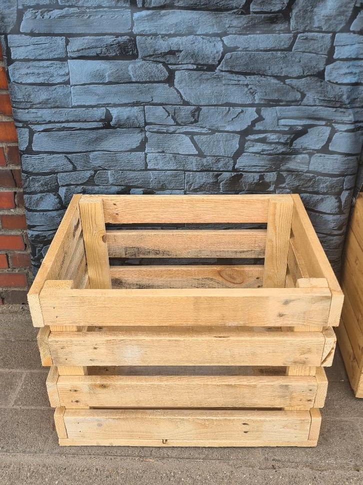 Houten Krat – Stevig & Tijdloos, Huis en Inrichting, Woonaccessoires | Overige, Nieuw, Ophalen of Verzenden