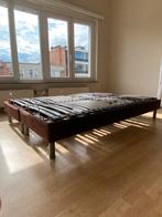 Lit double électrique 140x190, Maison & Meubles, Brun, Enlèvement, Deux personnes, 190 cm ou moins