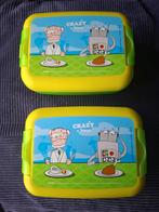 2 x Crazy LUNCH BROODDOZEN SPLINTERNIEUW Back to school, Nieuw, Ophalen