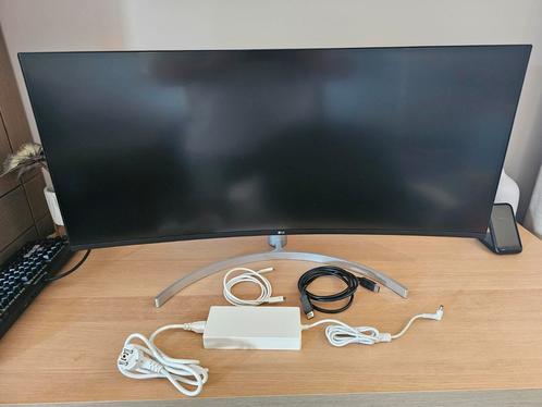 LG 38WN95C-W curved IPS monitor in perfecte staat, Computers en Software, Monitoren, Zo goed als nieuw, Thunderbolt, IPS, Ophalen of Verzenden