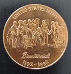 USA - Bicentennial 1792-1992 - Fine Copper Medal, Timbres & Monnaies, Métaux nobles & Lingots, Envoi, Cuivre